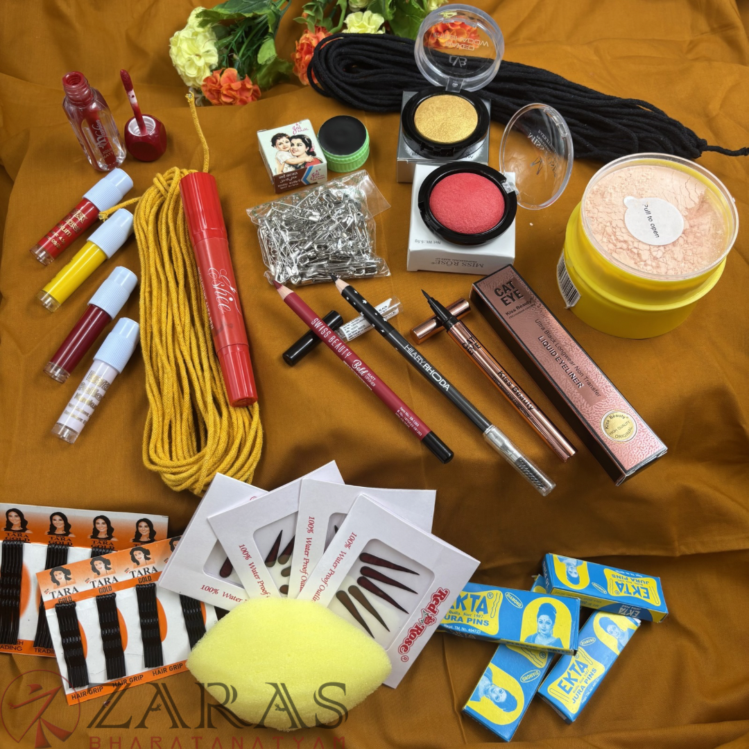 Bharatanatyam Dance Products - Makeup Kit (Set of 16 Pcs) image 0