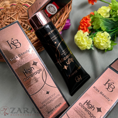 Bharatanatyam Dance Makeup Products - High Coverage Foundation (Kiss Beauty) image 2