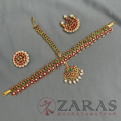 Bharatanatyam Dance Jewellery - Headset Manga Design RG Kemp CS image 0