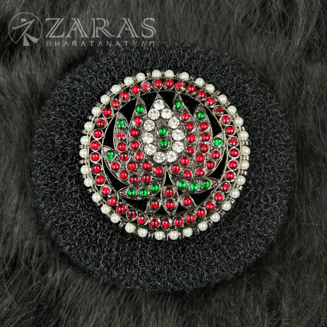 Bharatanatyam Dance Jewellery Black - Rakodi Lotus RG Kemp CS Pearls image 0