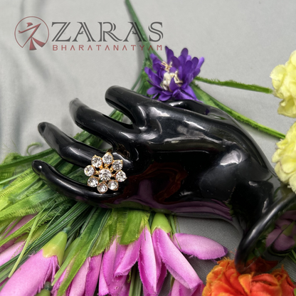 Bharatanatyam Dance Jewellery - Finger Ring WR Stone (Adjustable) image 0