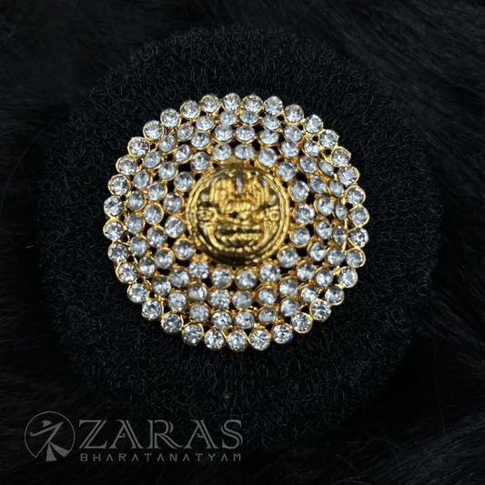 Bharatanatyam Dance Jewellery - Rakodi Lakshmi White Stone image 0