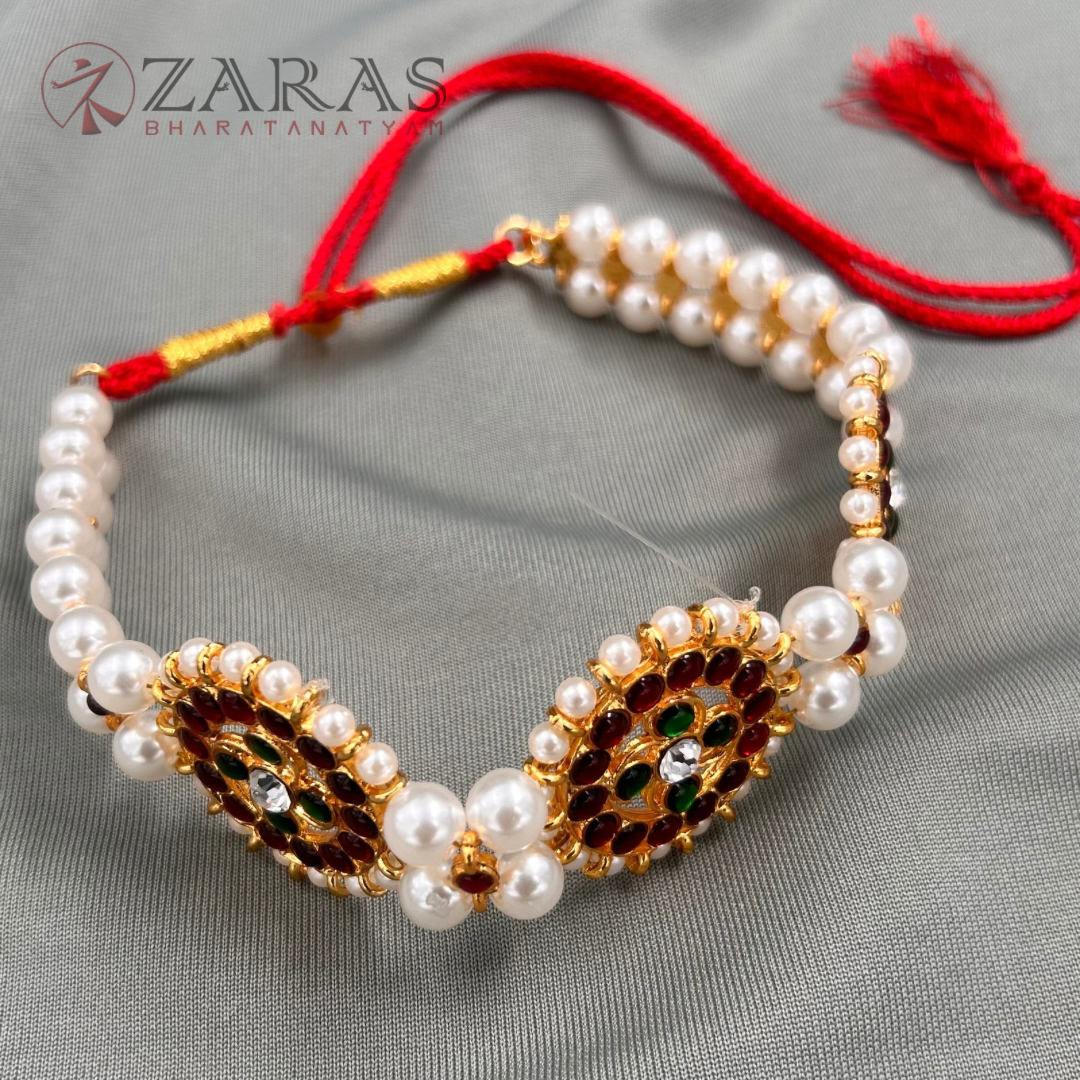 Bharatanatyam Dance Jewellery - 2L Beads Choker / Necklace 3S Kemp CS image 0