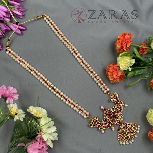 Bharatanatyam Dance Jewellery Haaram - Lettika RG kemp CS Maalai / Long Haaram image 0
