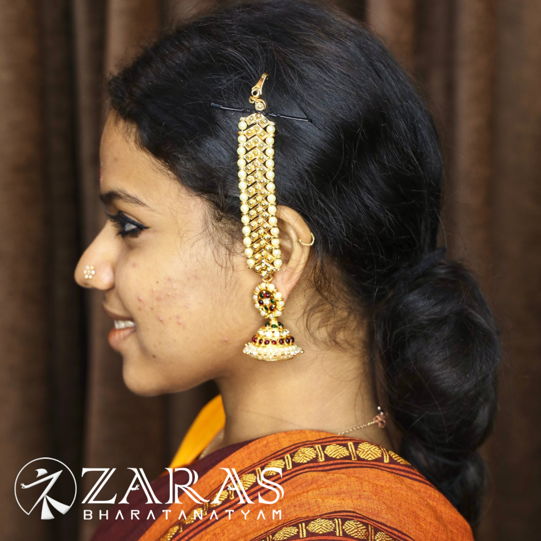 Bharatanatyam Dance Jewellery - Full Gold V Maatal Balls image 1