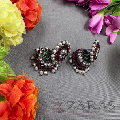 Bharatanatyam Dance Jewellery Black - Kammal with Jimiki 3 L Kemp image 1