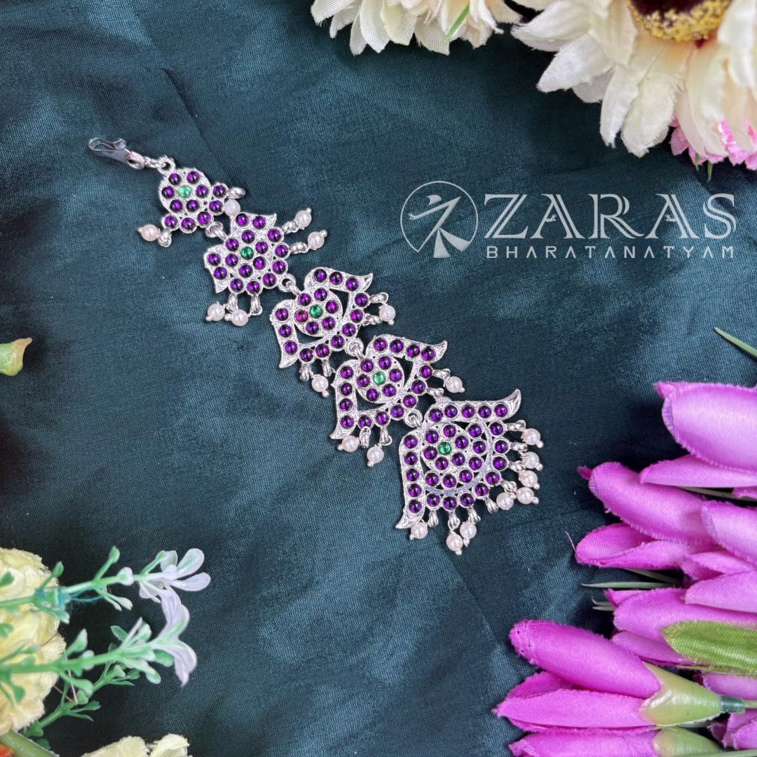 Bharatanatyam Dance Silver Jewellery - 5 Step PG Kemp Netti Chutti Beads image 0