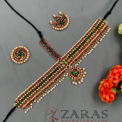 Bharatanatyam Dance Jewellery - Headset Sow G Pearls RG Kemp CS B image 2