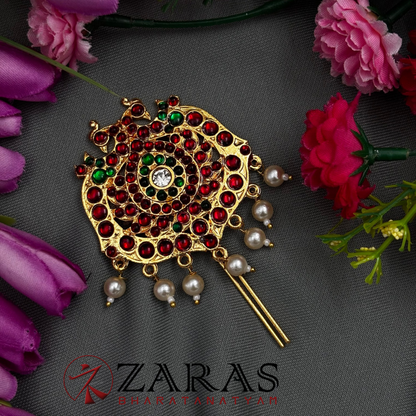 Bharatanatyam Dance Jewellery - Small Peacock Head Arch RG Kemp CS image 1