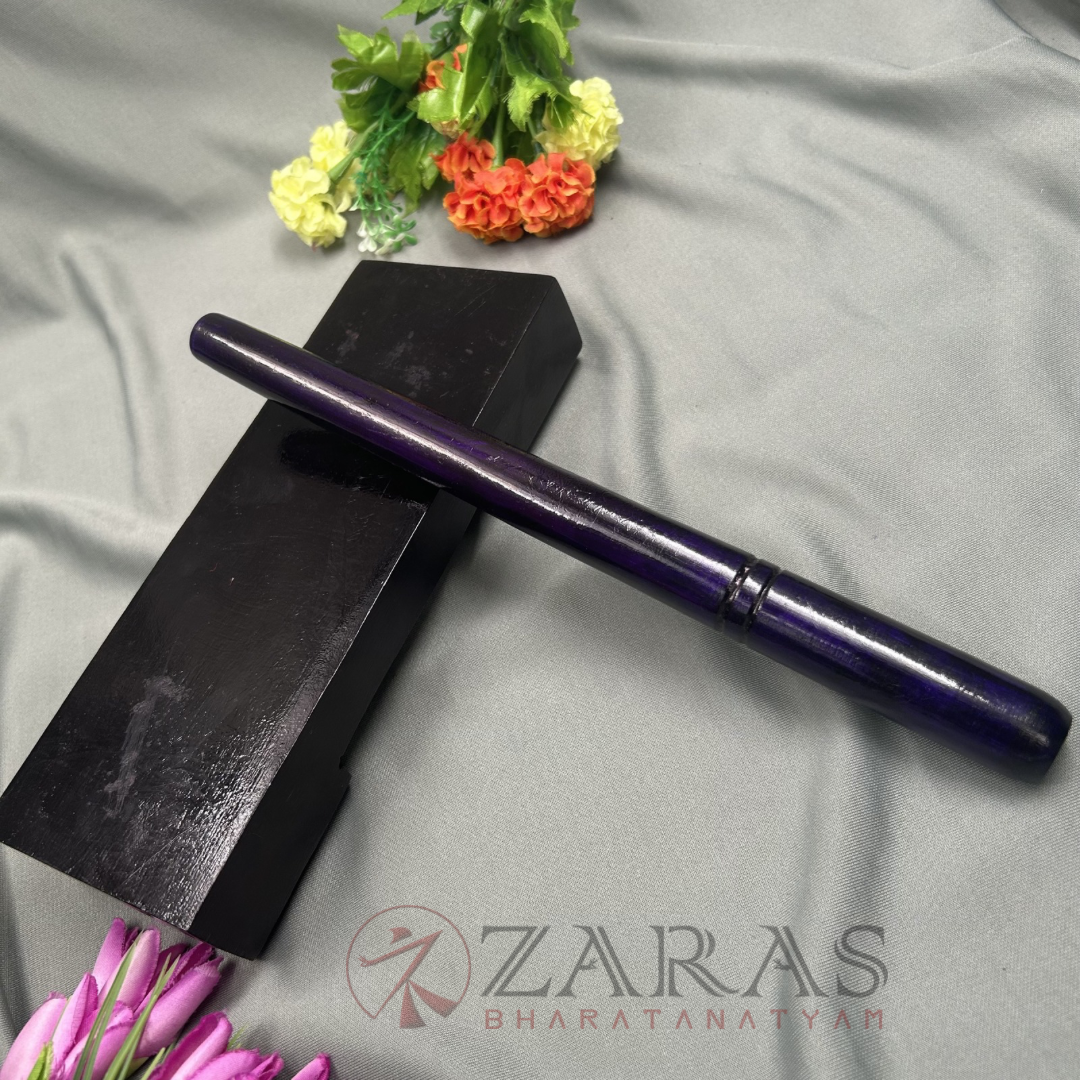 Bharatanatyam Dance Instruments - Thattu Manai Set / Thattu Kali POLISHED Deep Violet image 2