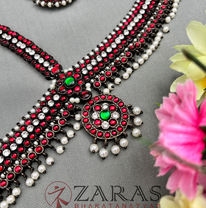 Bharatanatyam Dance Jewellery Black - Headset Sow & Round RG Kemp CS image 0