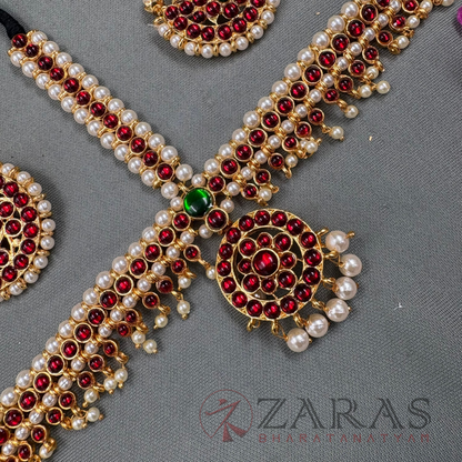 Bharatanatyam Dance Jewellery - Headset Balls RG Kemp Beads CS image 1