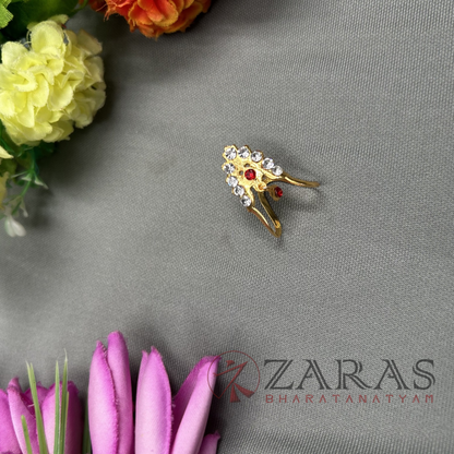 Bharatanatyam Dance Jewellery - Finger Ring WR Stone image 1