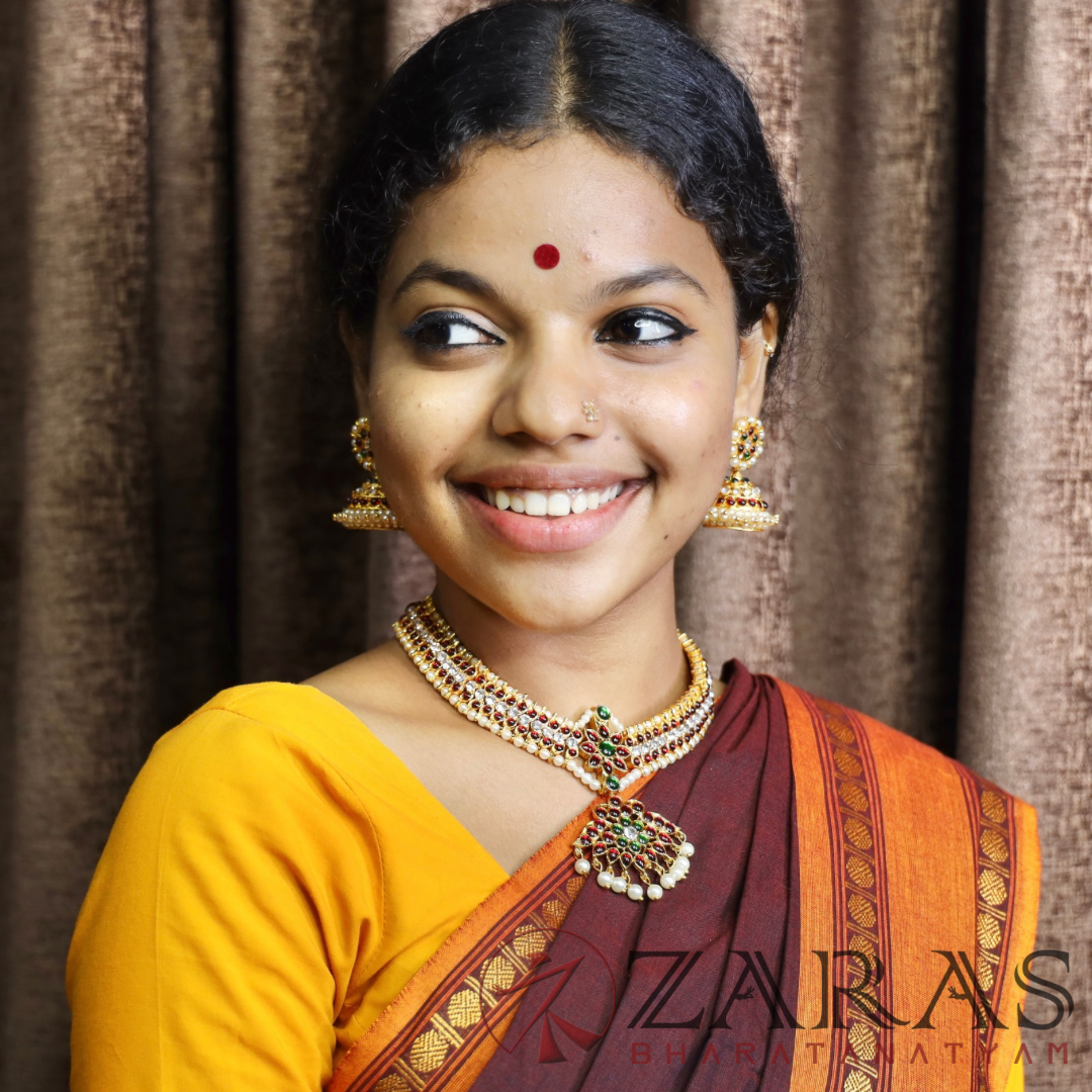 Bharatanatyam Dance Jewellery - Necklace White CS RG Kemp Le image 1