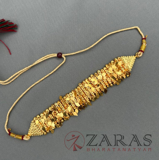 Bharatanatyam Dance Jewellery - Necklace Full Gold Choker Type image 0