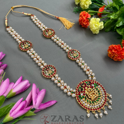 Bharatanatyam Dance Jewellery - 2L Balls R Lakshmi RG Kemp Long Maalai / Haaram image 1