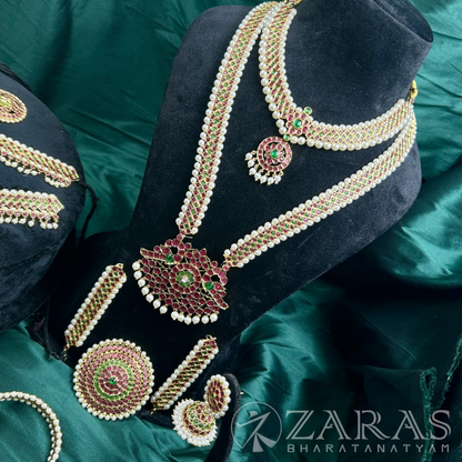 Bharatanatyam Dance Premium Jewellery Full Set - Round V RG Kemp image 3