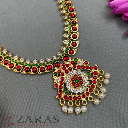 Bharatanatyam Dance Jewellery - Round Manga Necklace RG Kemp Peo image 0