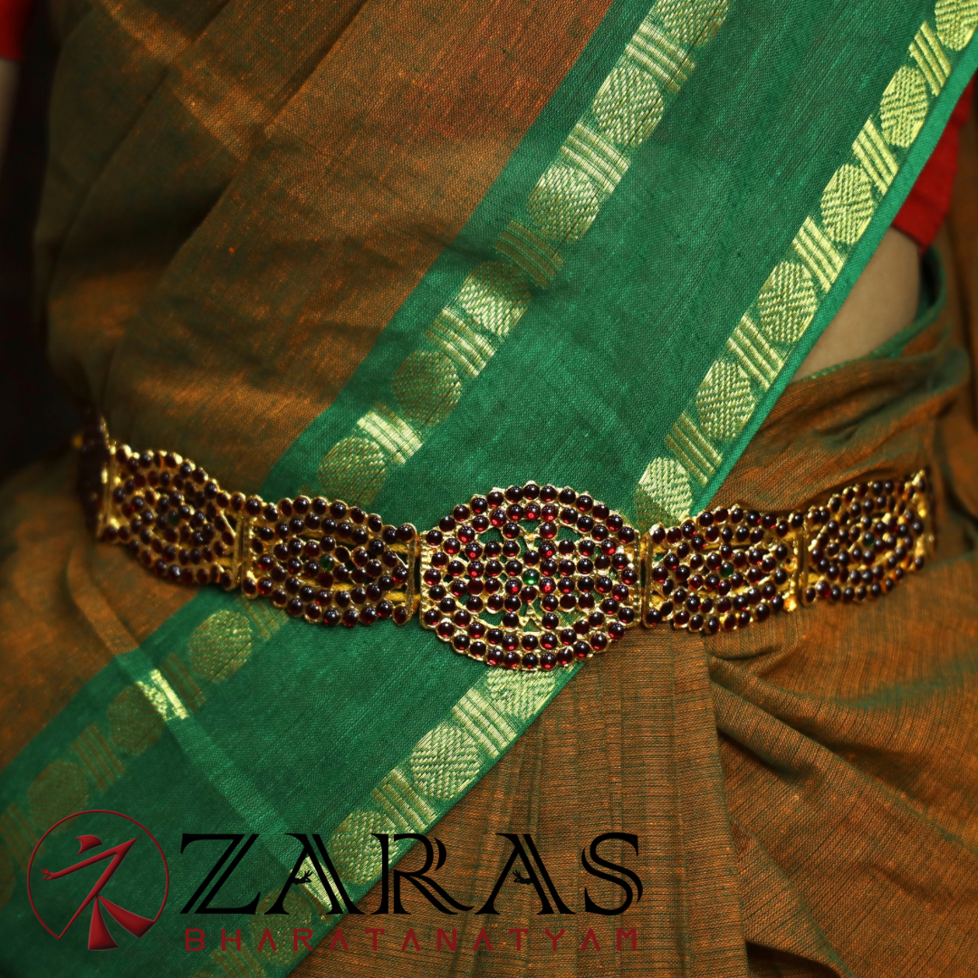 Bharatanatyam Dance Jewellery - RG BC Hip Belt Kemp (Ottiyanam) image 0