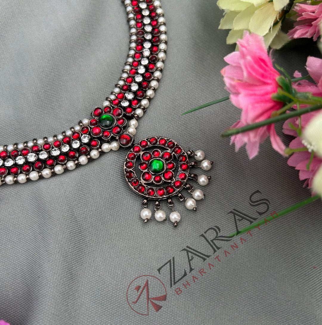 Bharatanatyam Dance Jewellery Black - Necklace Sow RG Kemp CS Beads image 0