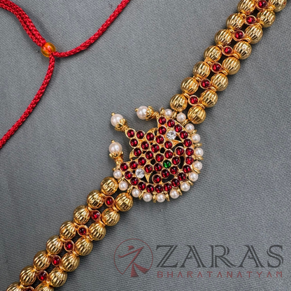 Bharatanatyam Dance Jewellery - 2L Balls Moon Necklace RG Kemp Choker Type image 2