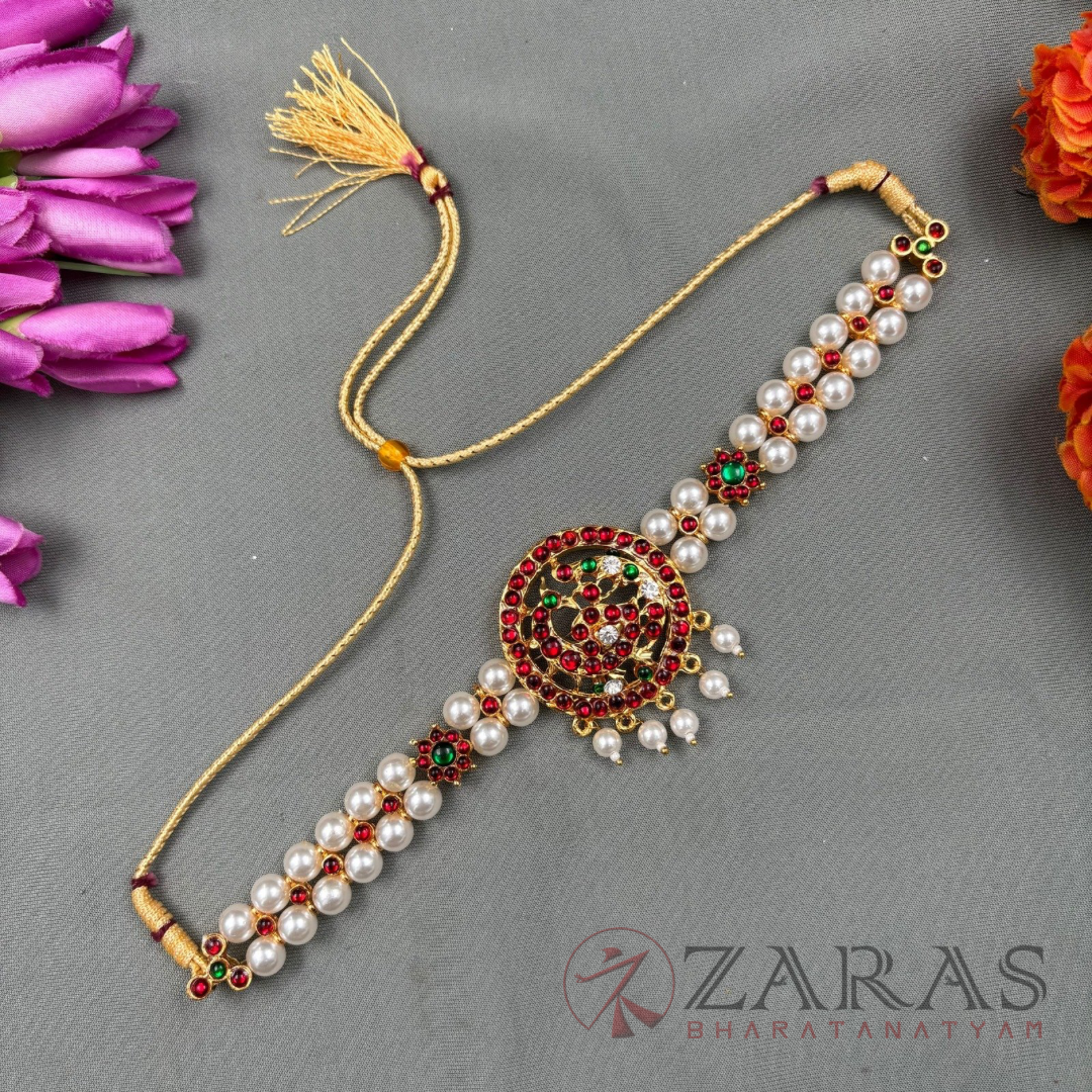 Bharatanatyam Dance Jewellery Necklace -Peacock Balls RG Kemp CS image 0