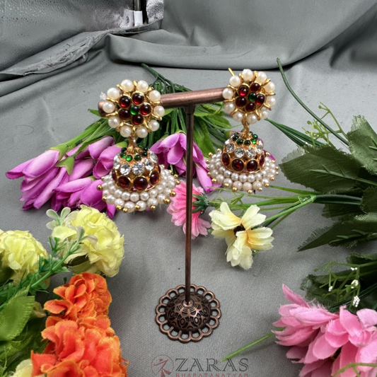 Bharatanatyam Dance Jewellery - Jimiki with Kammal 3L RG Kemp image 0