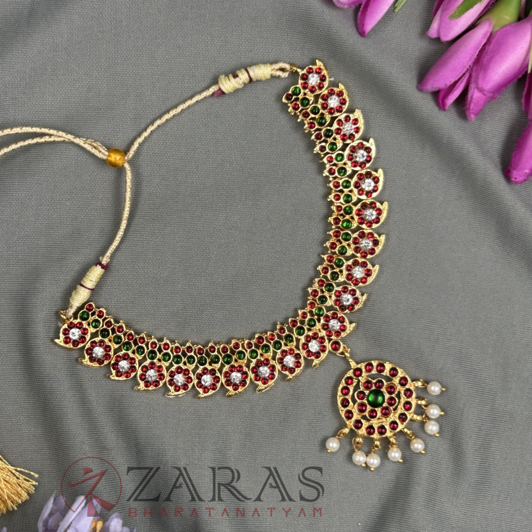 Bharatanatyam Dance Jewellery - S Manga Necklace RG Kemp CS image 0