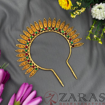 Bharatanatyam Dance Jewellery - Kuchi RG Kemp Head Arch (Length: 5 1/2 inch; Dia: 5 inch) image 0