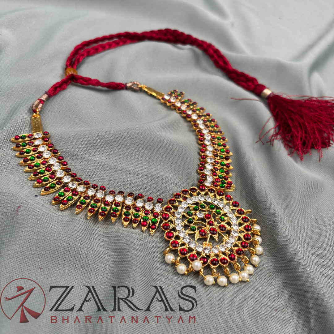 Bharatanatyam Dance Jewellery - Necklace RG CS kuchi Round Kemp image 2