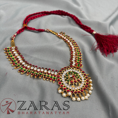 Bharatanatyam Dance Jewellery - Necklace RG CS kuchi Round Kemp image 2