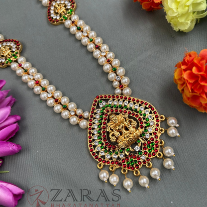 Bharatanatyam Dance Jewellery - 2L Balls T Lakshmi RG Kemp Maalai / Haaram image 2