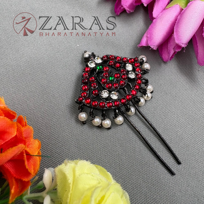 Bharatanatyam Dance Black Jewellery - Leaf Small Head Arch image 1