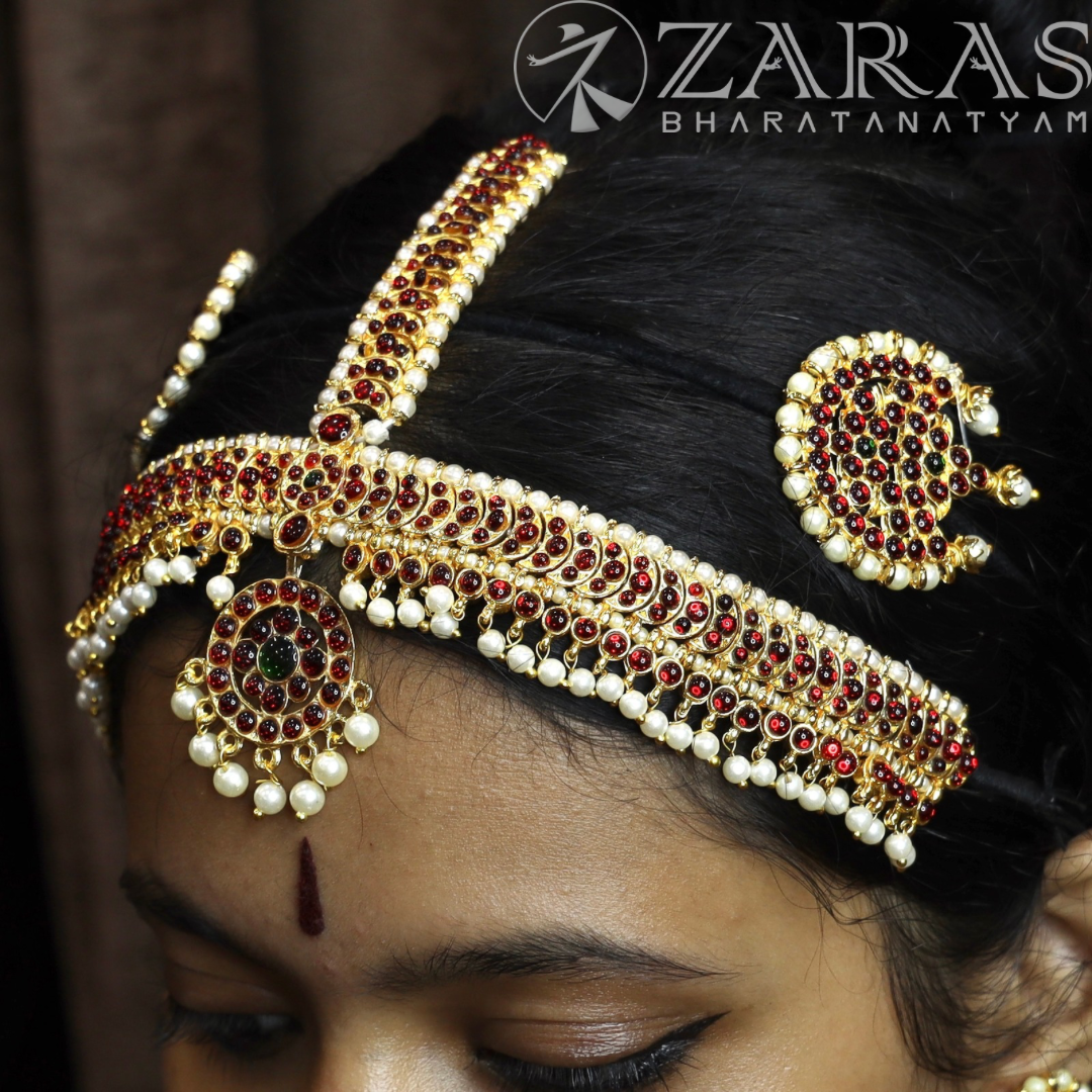 Bharatanatyam Dance Jewellery - Headset C Design RG Kemp image 0
