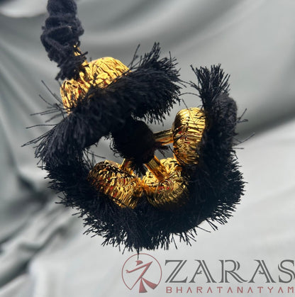 Bharatanatyam Dance Jewellery - Gold Kunjalam 3 Line Hair Type image 0