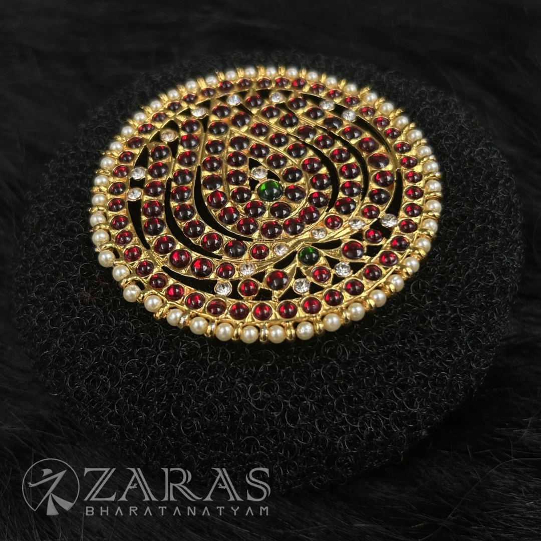 Bharatanatyam Dance Jewellery - Rakodi Lotus RG Kemp Pearl image 1