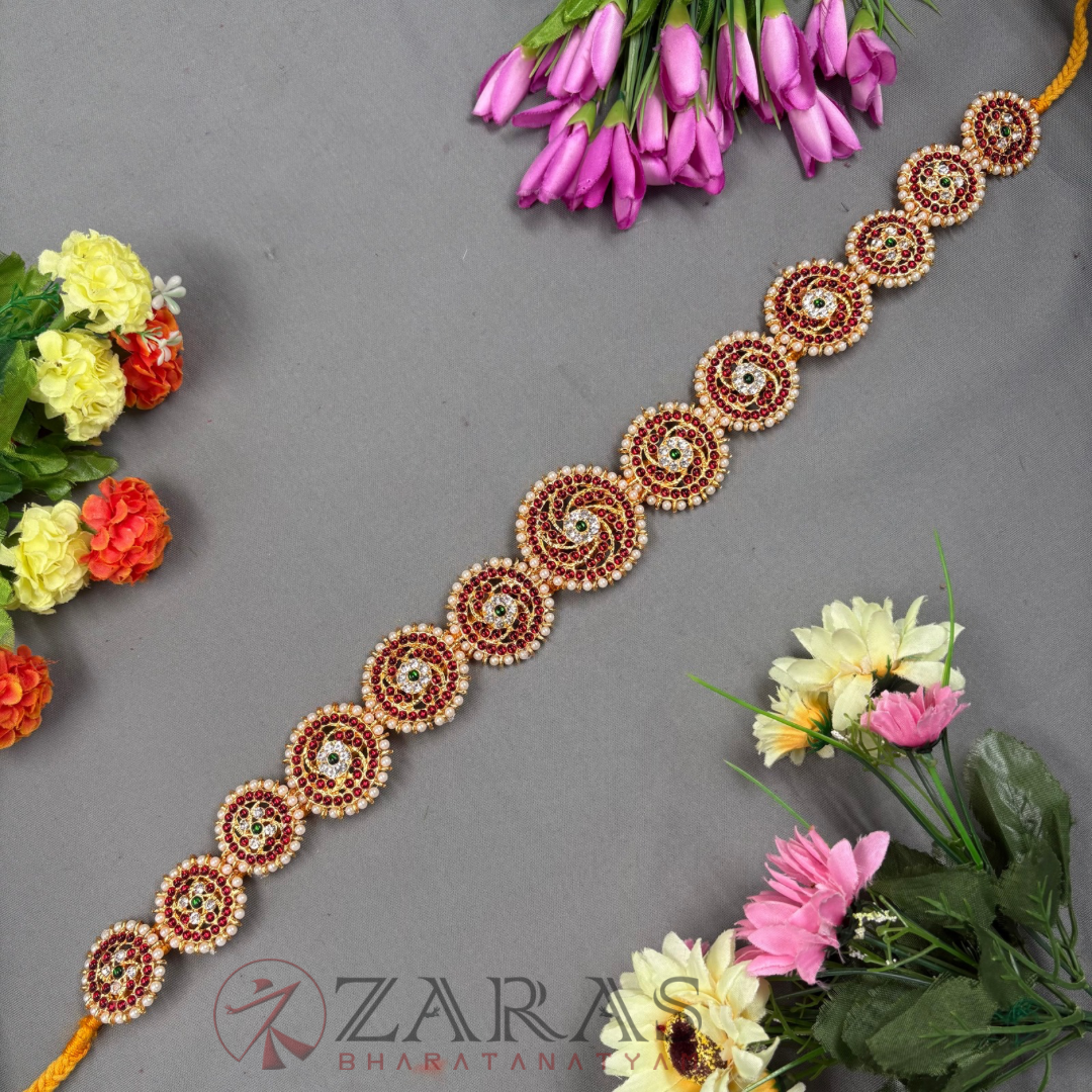 Bharatanatyam Dance Jewellery - Sun Hip Belt RG Kemp CS (Ottiyanam) image 0