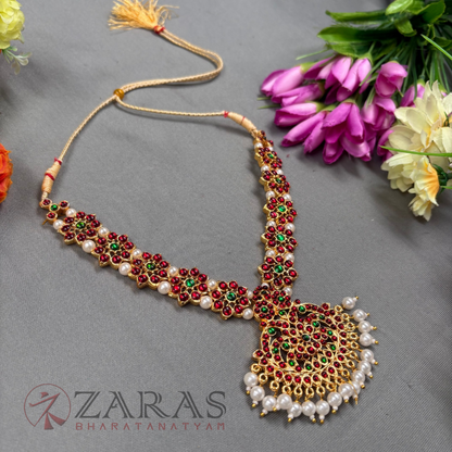 Bharatanatyam Dance Jewellery Necklace - Flower RG Kemp CS Beads image 1