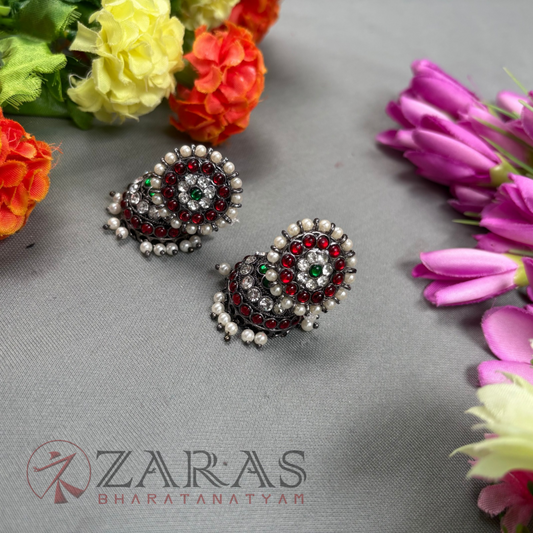 Bharatanatyam Dance Jewellery Black - Kammal with Jimiki 3 L Kemp image 0