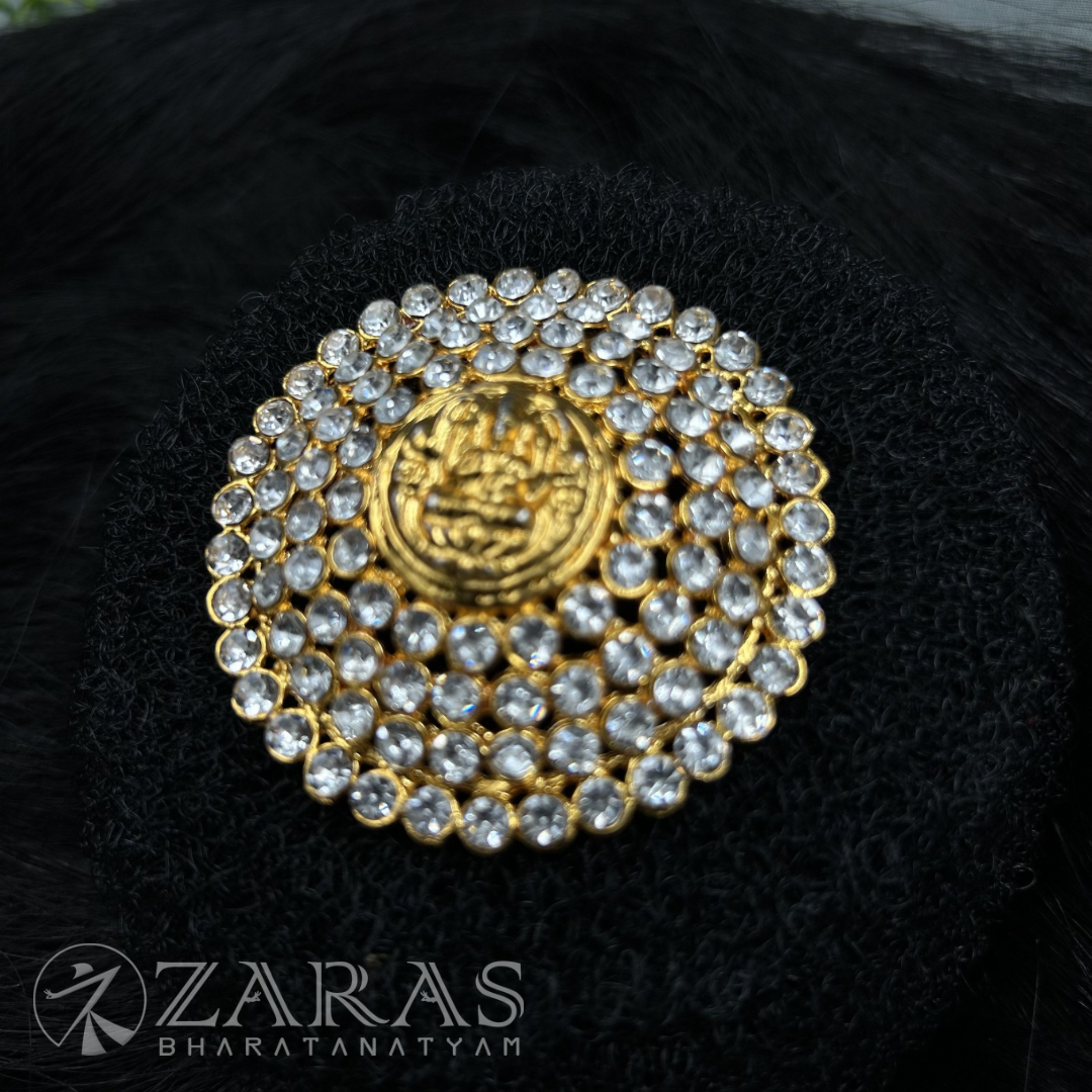 Bharatanatyam Dance Jewellery - Rakodi Lakshmi White Stone image 1