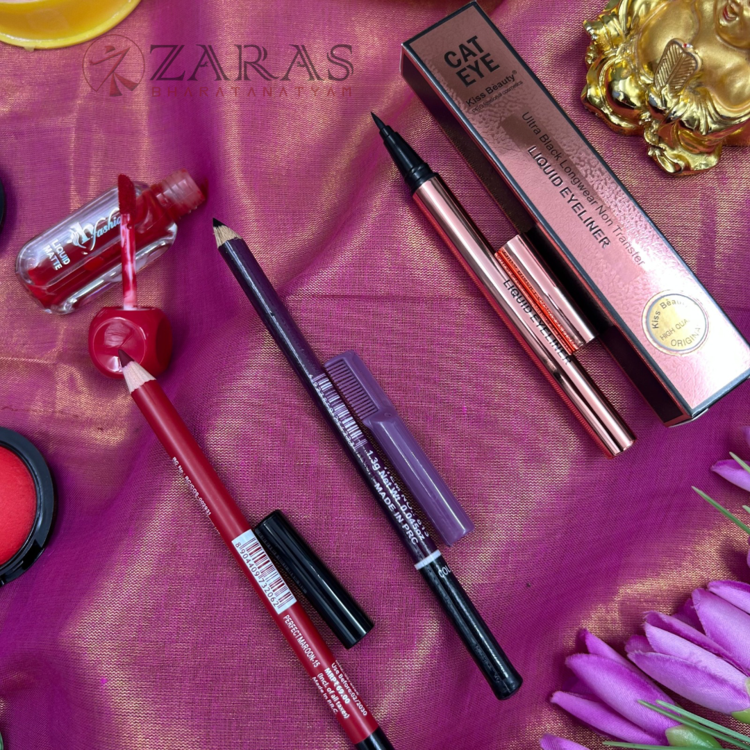 Bharatanatyam Dance Products - Makeup Kit (Set of 9 Pcs) image 2