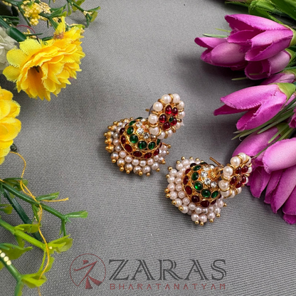 Bharatanatyam Dance Jewellery - 3 Line Jimiki RG Kemp image 1