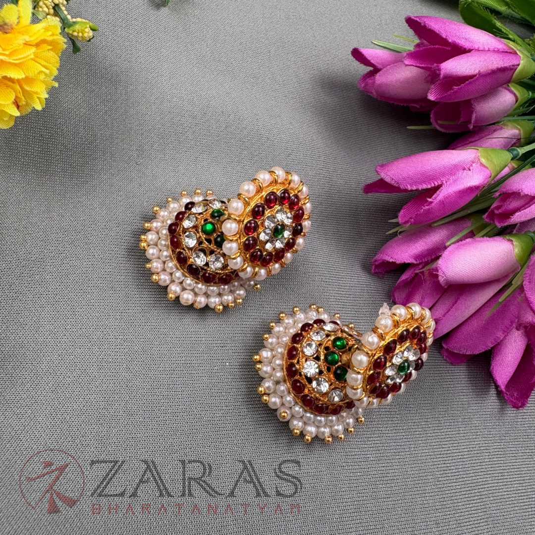 Bharatanatyam Dance Jewellery - 3 Line Jimiki RG Kemp image 0