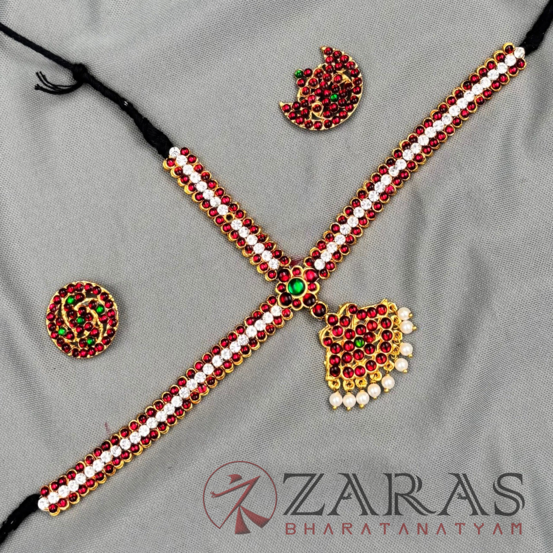 Bharatanatyam Dance Jewellery - Headset Single CS RG Kemp Le image 2