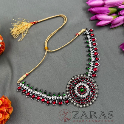 Bharatanatyam Dance Jewellery Black - Necklace Manga Kemp CS Pearls image 0