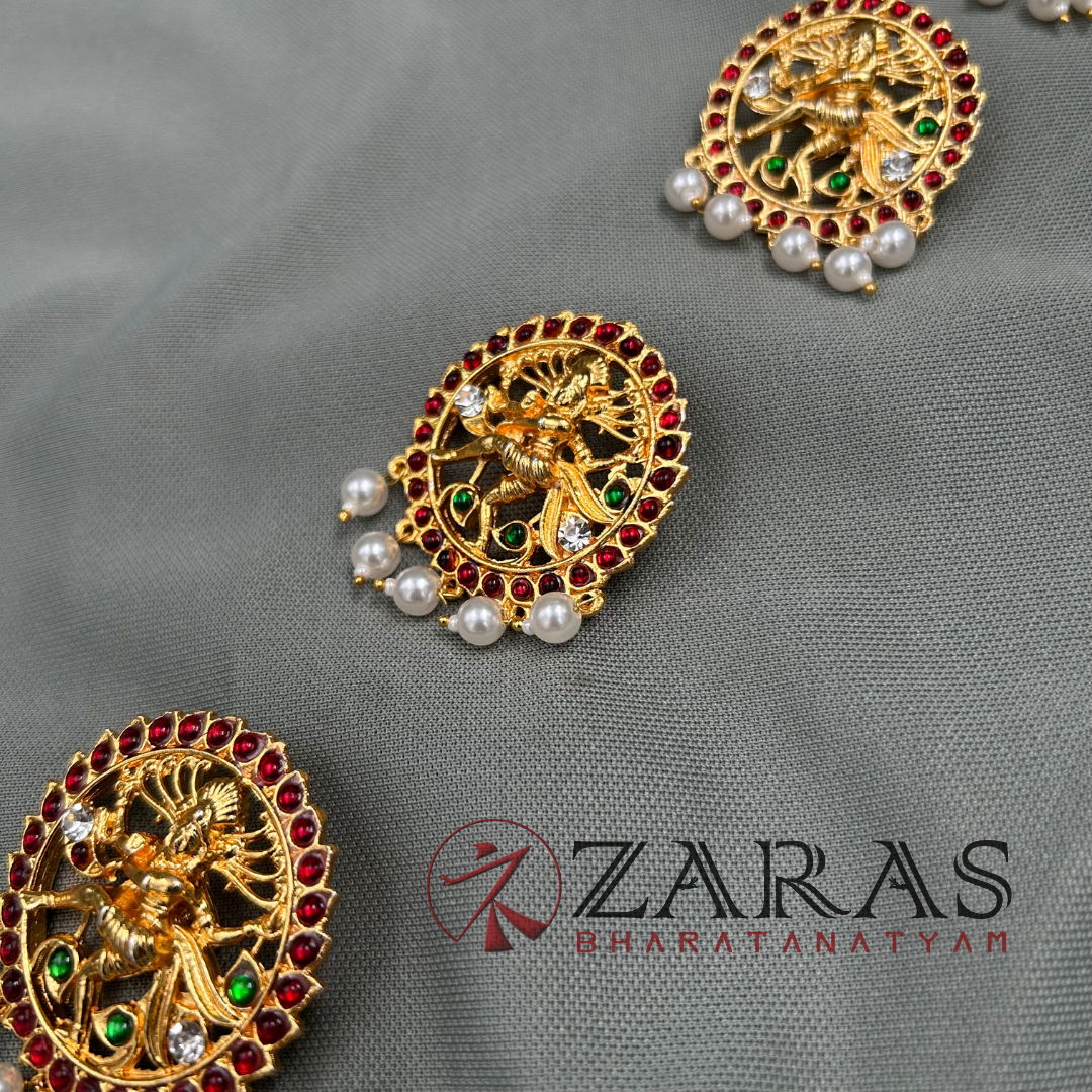 Bharatanatyam Dance Jewellery - Kemp Jada Billa Natraj BE image 1