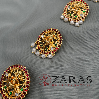 Bharatanatyam Dance Jewellery - Kemp Jada Billa Natraj BE image 1