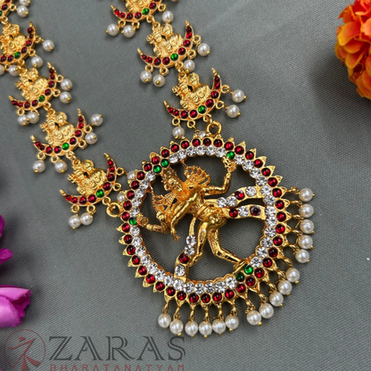 Bharatanatyam Dance Jewellery - Nadaraj & Sivan RG Kemp Maalai / Haaram image 2