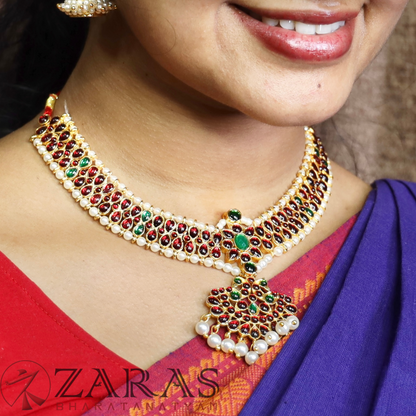 Bharatanatyam Dance Jewellery - Necklace Kemp Do Til RG Le image 0