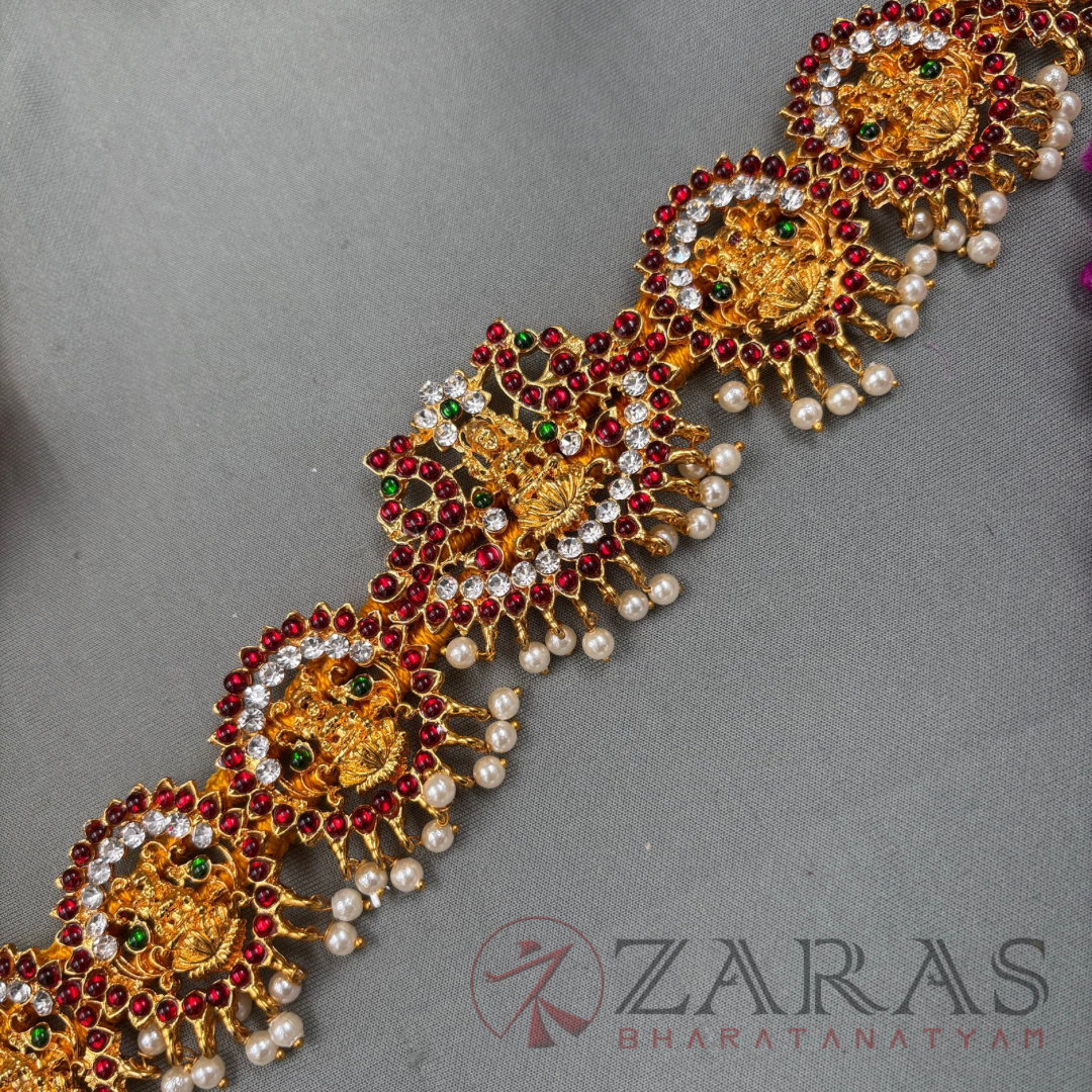 Bharatanatyam Dance Jewellery - Round Lakshmi Hip Belt RG Kemp CS (Ottiyanam) image 2